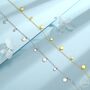 Sterling Silver Dainty Disk Choker Necklace, thumbnail 4 of 12