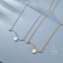 Sterling Silver Opal Wave Pendant Necklace, thumbnail 2 of 12