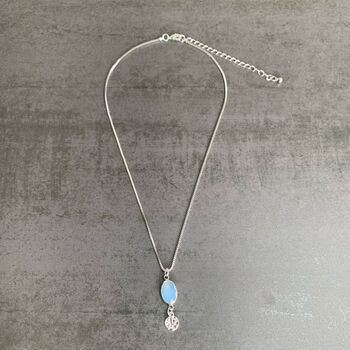 Rainbow Moonstone Necklace And Earring Set, 2 of 5