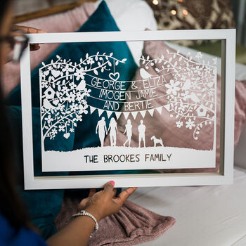 Personalised Family/Couples Papercut, 6 of 12