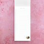 Cats Green And White Magnetic List Pad, thumbnail 2 of 2