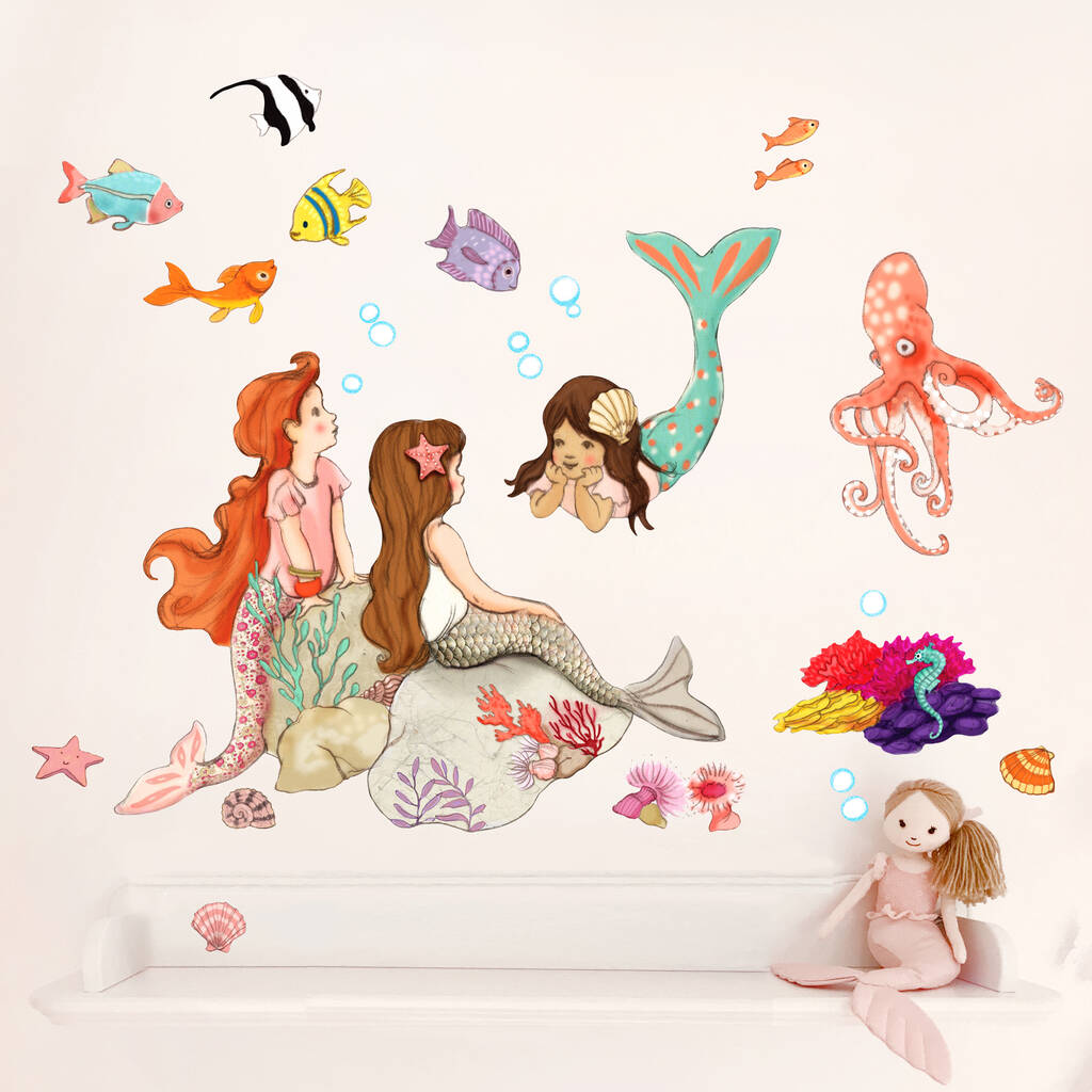 Mermaids Wall Stickers, 1 of 2