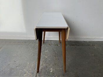 1960s Mid Century Extending Drop Leaf Kitchen Table, 8 of 12