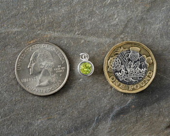 Peridot Pendant In Solid Sterling Silver, 4 of 4