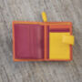 Personalised Orange Small Leather Purse Wallet, thumbnail 4 of 12
