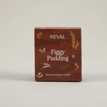 Christmas Figgy Pudding Glass Candle, 3 of 3