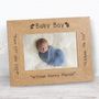 Baby Boy Personalised Keepsake Frame, thumbnail 1 of 2