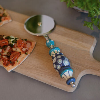 Hand Painted Pizza Cutter, 3 of 4