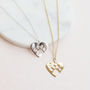 Personalised Paw Print Heart Necklace, thumbnail 5 of 11