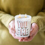 Personalised You And Me Candle Gift, thumbnail 1 of 4