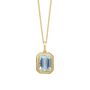 9ct Gold Aquamarine Pendant Necklace, thumbnail 1 of 6