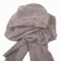 Rose Gold Checked Foil Personalised Scarf, thumbnail 7 of 8