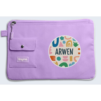 Personalised Abstract Design Kids Pencil Case, 6 of 7