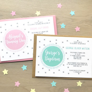 Personalised Christening Or Naming Day Invitations, 4 of 4