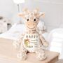 Baby Birth Giraffe Soft Toy, thumbnail 2 of 2