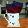 Pheasant Fine Bone China Mug And Sock Set, thumbnail 3 of 5