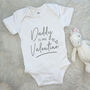 Daddy Is My Valentine Babygrow, thumbnail 4 of 10