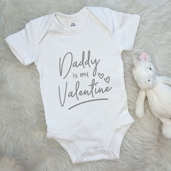 Daddy Is My Valentine Babygrow, 4 of 10