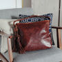 Leather Pocket Hobo Tote With Tassel, thumbnail 2 of 7