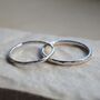Slim Or Chunky Hammered Stacking Ring, thumbnail 2 of 7