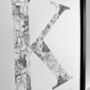 'Letter K' Linear Illustration Print, thumbnail 3 of 7