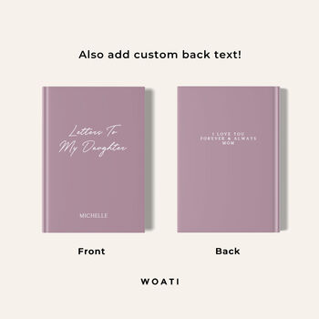 Custom Text Hardcover Notebook, 7 of 11
