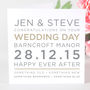 Personalised Typography Wedding Day Card, thumbnail 10 of 11