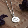 Sterling Silver Scorpio Star Sign Necklace, thumbnail 1 of 6