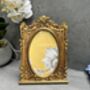 Vintage Gold Photo Frame 6x4 Floral Picture Frame Gift, thumbnail 6 of 8