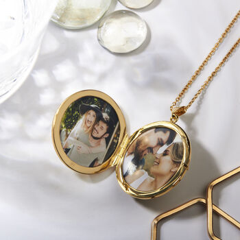 Personalised 18 K Gold Plated Tree Of Life Locket, 8 of 12