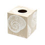 Wooden Cream Shell Toilet Roll Storage Box, thumbnail 5 of 5