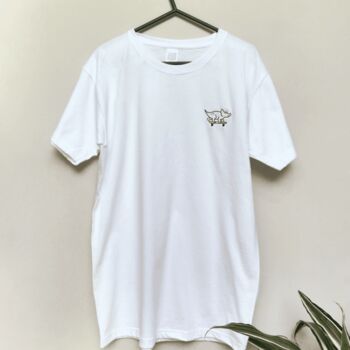 Skateboard Dinosaur Embroidered T Shirt, 4 of 7