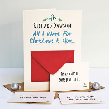 'All I Want For Christmas' Secret Messages Card, 3 of 4