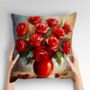 Vermilion Vitality Hand Made Poly Linen Cushions, thumbnail 3 of 8