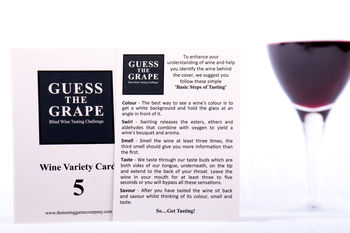 'Guess The Grape' Red Wine Edition One Bottle, 3 of 7