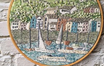 Harbour View Embroidery Kit, 6 of 8