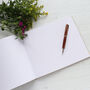 Modern Text Design Personalised Wedding Guest Book, thumbnail 2 of 7