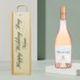 Personalised Happy Wedding Day Whispering Angel Rose Wine Gift Set 75cl, thumbnail 1 of 4