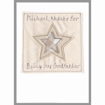 Personalised Star Thank You Card For Dad Or Him, 8 of 11