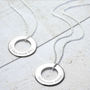 Personalised Sterling Silver Circle Of Life Necklace, thumbnail 1 of 7