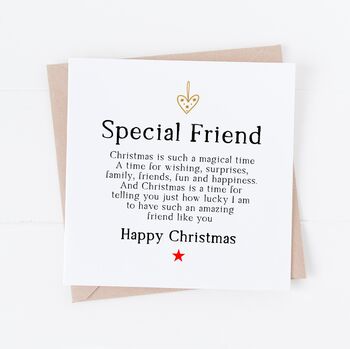 Personalised Friend Christmas Card, 4 of 4
