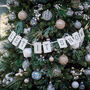 Let It Snow Vintage Christmas Bunting, thumbnail 3 of 4