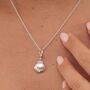 Clam Shell Charm Necklace, Sterling Silver Or Gold Plated, thumbnail 1 of 11