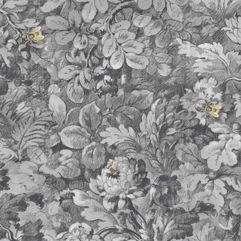 Busy Bee Charcoal Wallpaper, 4 of 4