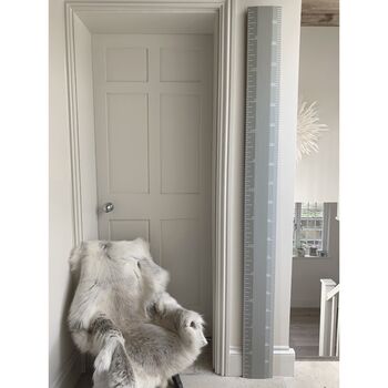 Real Ruler Height Chart In Manor House Grey, 2 of 3