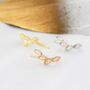 Opal Marquise Crawler Earrings In Sterling Silver, thumbnail 5 of 12