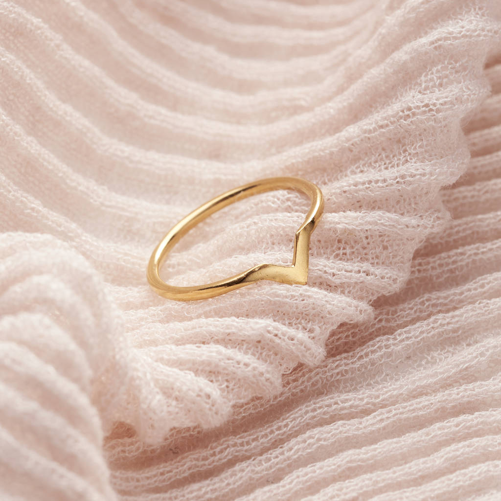 Chevron Ring By Posh Totty Designs | notonthehighstreet.com