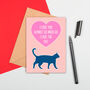 Large Size Cat Love Card, thumbnail 2 of 2