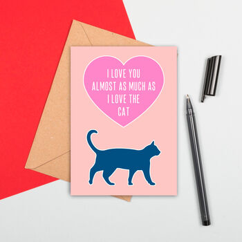 Large Size Cat Love Card, 2 of 2