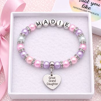 Personalised Special Daughter Bracelet. Birthday Keepsake. Incs Free Gift Box And Message, 11 of 12